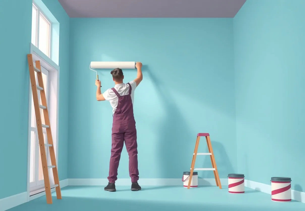 Peintre Apt 84400 en intervention sur un chantier